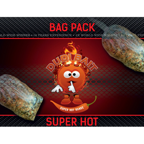 DUDI BAIT BAG PACK Mister Red Super Hot - 2,5kg krmiva + booster