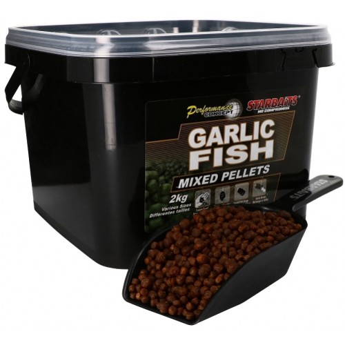 Starbaits Garlic Fish Pelety Mixed 2kg