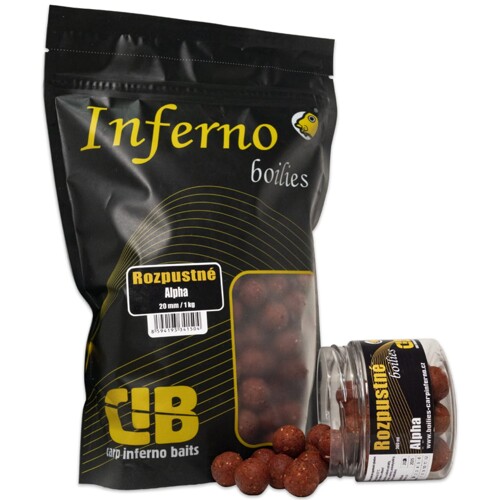 Boilies Inferno Hot Line Alpha 1kg ROZPUSTNÉ