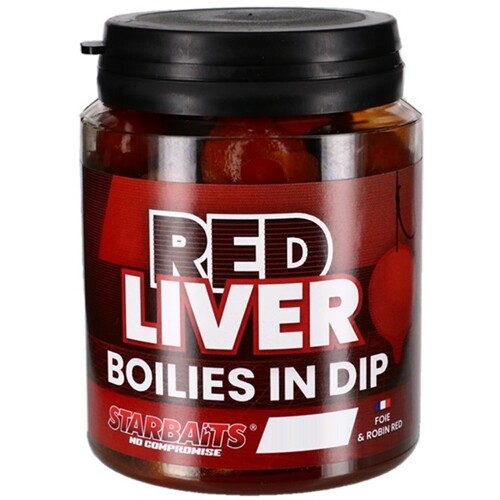 Dipované Boilies Starbaits Concept Red Liver 150g