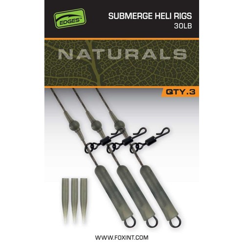 Fox Montáž bez Olova Naturals Submerged Heli Rigs 30lb