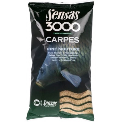 Krmivo Sensas 3000 Carpes Fine Mouture (kapor-jemný) 1kg