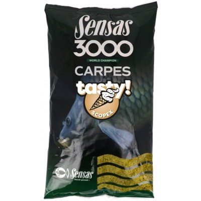 Krmivo Sensas 3000 Carp Tasty Scopex (kapor Scopex) 1kg