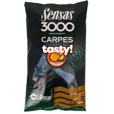 Krmivo Sensas 3000 Carp Tasty Orange (kapor pomaranč) 1kg