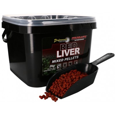 Starbaits Red Liver Pelety Mixed 2kg
