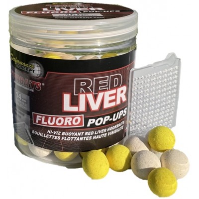 Starbaits POP-UP Boilies Fluo Red Liver 80g